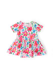 Neon Floral S/S Twirl Bodysuit - Aaria Tees Aaria Tees