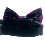 Neon Space Black Dog Bow Tie Aaria Tees