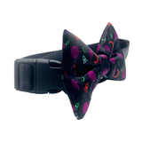 Neon Space Black Dog Bow Tie Aaria Tees