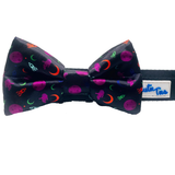 Neon Space Black Dog Bow Tie Aaria Tees