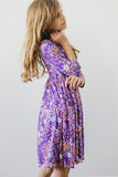No Bad Days 3/4 Sleeve Pocket Twirl Dress - Aaria Tees Aaria Tees