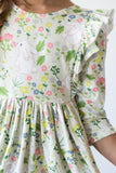 No Bunny Like You 3/4 Sleeve Ruffle Twirl Dress - Aaria Tees Aaria Tees