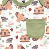 Owl Bodysuit and Shorts | Organic Pima Cotton - Aaria Tees Aaria Tees