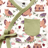 Owl Kimono Shorty Romper | Organic Pima Cotton - Aaria Tees Aaria Tees