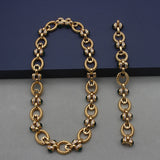 No Standard Green Colored Glaze Link Necklaces Aaria Tees