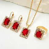 Personality Heart Shape Rhinestone Shiny Bride Necklaces Aaria Tees