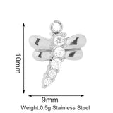 Stainless Steel Inlaid Zircon Clover Lucky Necklaces Aaria Tees
