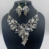 Women's Painting Oil Bright Crystal Suite Dress Necklaces Aaria Tees
