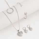 Fashion Heart-shaped Clavicle Peach Heart Wedding Necklaces Aaria Tees