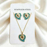 Stainless Steel Enamel Titanium Fashion Personality Necklaces Aaria Tees