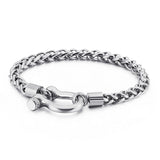 Women's Trendy Vachette Clasp Keel Chain Stainless Necklaces Aaria Tees