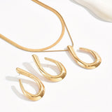 Women's Cold Style Gold Irregular Fashion Geometry Pattern Necklaces Aaria Tees