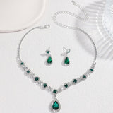 Simple Flower Water Drop Two-piece Dress Necklaces Aaria Tees