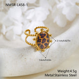 Stainless Steel Style Leopard Print Hot Necklaces Aaria Tees