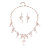 Branch Shape Pearl Ethnic Style Retro Clavicle Chain Bridal Necklaces Aaria Tees