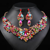 Women's Vintage Leaves Flowers Eye-catching Luxury Bride Necklaces Aaria Tees