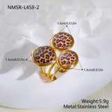 Stainless Steel Style Leopard Print Hot Necklaces Aaria Tees