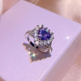 Women's The Ocean Zircon Crystal Exquisite Inlaid Suit Necklaces Aaria Tees