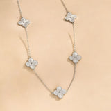 Flower Clover Titanium Steel Affordable Luxury Necklaces Aaria Tees