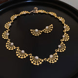 Studded Hollow Round Medieval Personality Fashion Suit Light Luxury Necklaces Aaria Tees