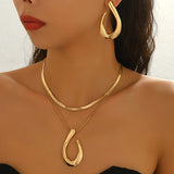 Women's Cold Style Gold Irregular Fashion Geometry Pattern Necklaces Aaria Tees