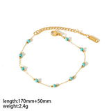 Irregular Natural Stone Gold Stainless Steel Necklaces Aaria Tees