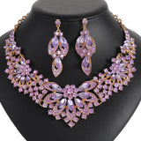 Women's Vintage Leaves Flowers Eye-catching Luxury Bride Necklaces Aaria Tees