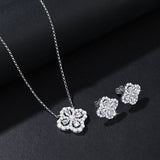 Women's Luxury High-grade Fashion Sterling Sier Four Leaf Necklaces Aaria Tees