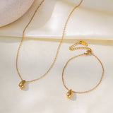 Fashion Korean Style Niche Water Drop Female Simple Personality Gold-plated Necklaces Aaria Tees