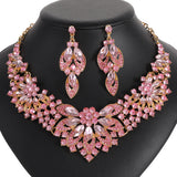 Women's Vintage Leaves Flowers Eye-catching Luxury Bride Necklaces Aaria Tees