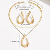 Women's Cold Style Gold Irregular Fashion Geometry Pattern Necklaces Aaria Tees