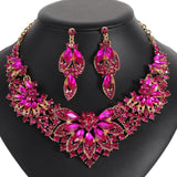 Women's Vintage Leaves Flowers Eye-catching Luxury Bride Necklaces Aaria Tees