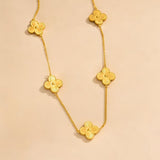 Flower Clover Titanium Steel Affordable Luxury Necklaces Aaria Tees