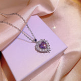 Women's The Ocean Zircon Crystal Exquisite Inlaid Suit Necklaces Aaria Tees
