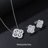 Women's Luxury High-grade Fashion Sterling Sier Four Leaf Necklaces Aaria Tees