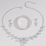 Women's Retro Easy Matching Clavicle Chain Elegant Leaves Necklaces Aaria Tees