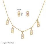 Copper Plated Real Gold Fashion Simple Geometric Light Luxury Necklaces Aaria Tees