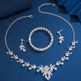 Women's Retro Easy Matching Clavicle Chain Elegant Leaves Necklaces Aaria Tees