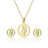 Mother's Day Stainless Steel Suite Clavicle Necklaces Aaria Tees