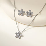 Women's Clover Diamond In The Debris Butterfly Necklaces Aaria Tees