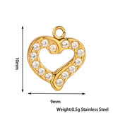 Stainless Steel Inlaid Zircon Clover Lucky Necklaces Aaria Tees