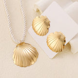 Women's Exaggerated Personalized Vacation Style Shell Simple Necklaces Aaria Tees