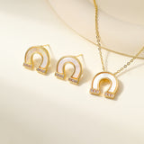 Women's Clover Diamond In The Debris Butterfly Necklaces Aaria Tees