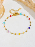 Women's High-grade Stainless Steel Inlaid Zircon Square Necklaces Aaria Tees