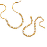 Pearl Light Luxury Minority Stainless Female Necklaces Aaria Tees