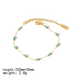 Irregular Natural Stone Gold Stainless Steel Necklaces Aaria Tees