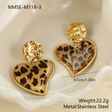 Stainless Steel Style Leopard Print Hot Necklaces Aaria Tees