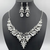 Pearl Water Drop Bridal Wedding Over Rhinestone Necklaces Aaria Tees