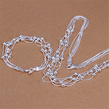 Fine Sier Plated Five Line Light Necklaces Aaria Tees