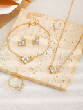Personality Heart Shape Rhinestone Shiny Bride Necklaces Aaria Tees